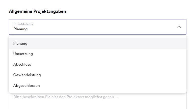 ProjektstatusDropdown