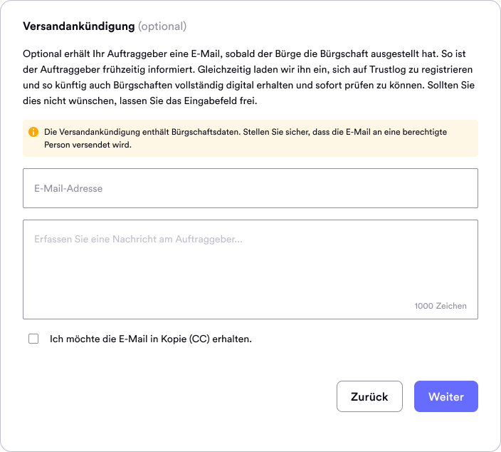 Vorankündigung